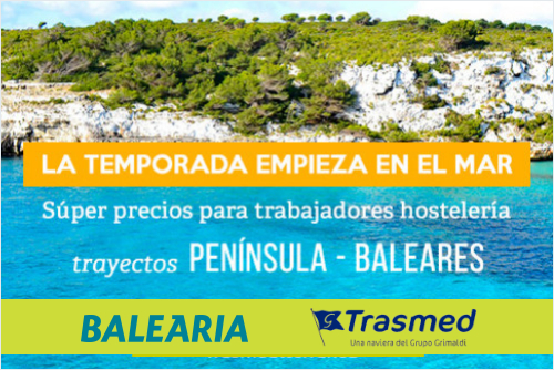 Tarifas Temporeros. Trayectos Península-Baleares para empleados desde 30€. 
